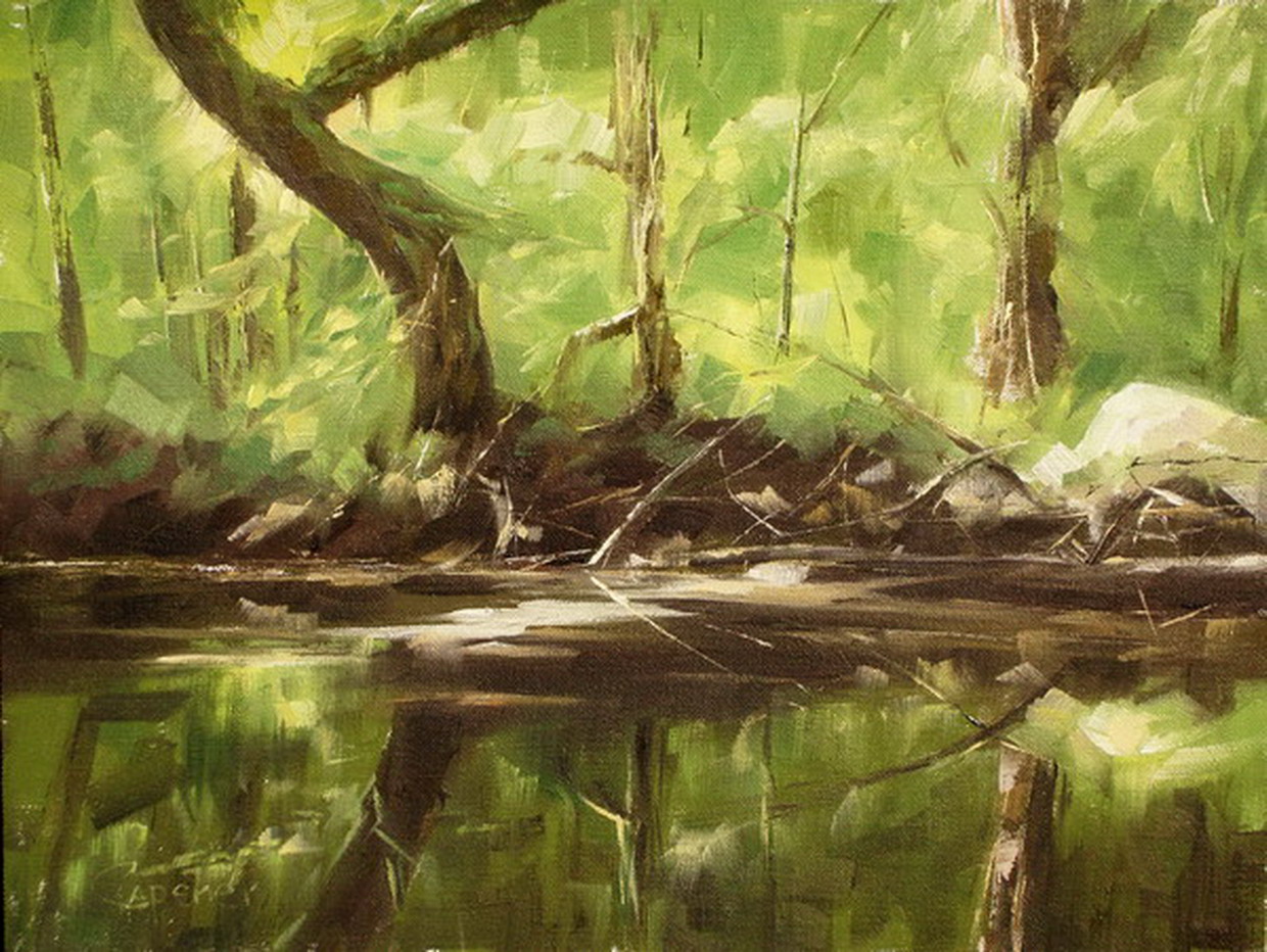RAIN FOREST, Oil, 12X16.jpg
